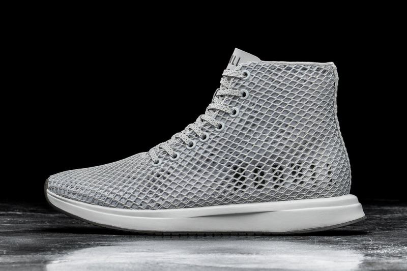 Buty do Biegania Nobull High-Top Arctic Mesh Damskie Szare | 164903-ZTY