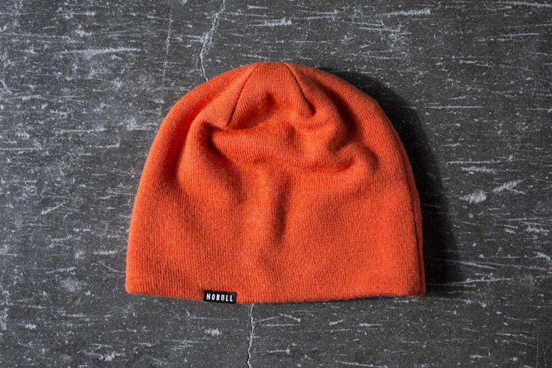 Czapki Beanie Nobull Fitted Męskie Pomarańczowe | 457162-UPN