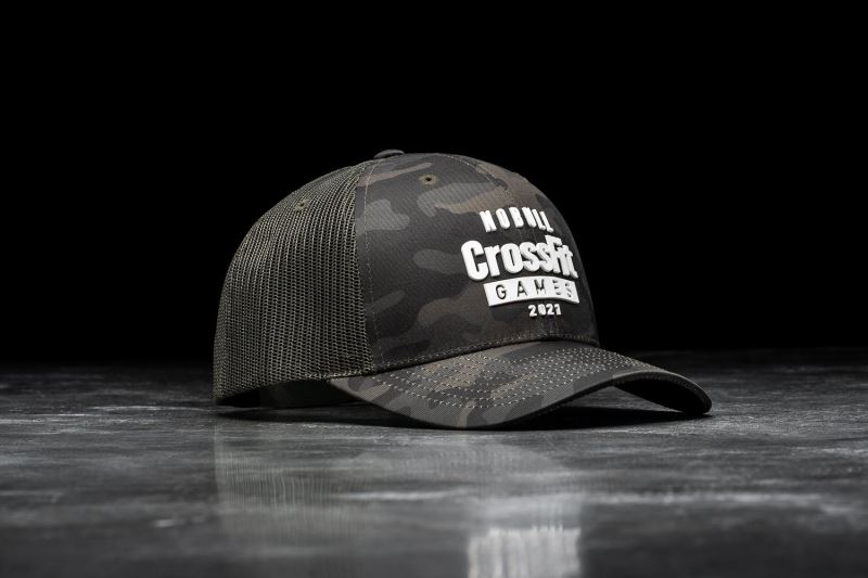 Czapki Nobull Crossfit Games 2021 Curved-Brim Trucker Damskie Camouflage | 481570-WRK