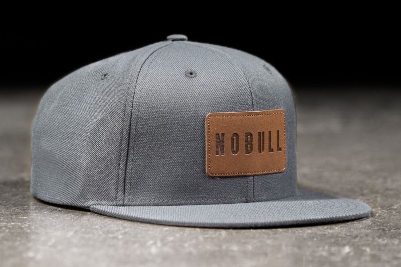 Czapki Nobull Płaskie-Brim Snapback Męskie Szare | 683251-OGJ