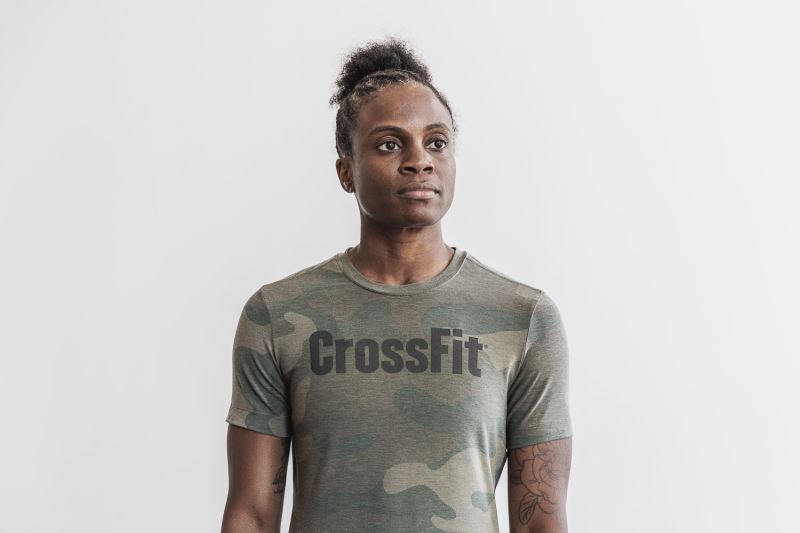 Koszulki Nobull Crossfit Camo Damskie Camouflage | 092546-YOI