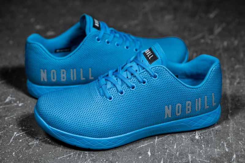 Trampki Nobull Bright Damskie Niebieskie | 615780-IOH