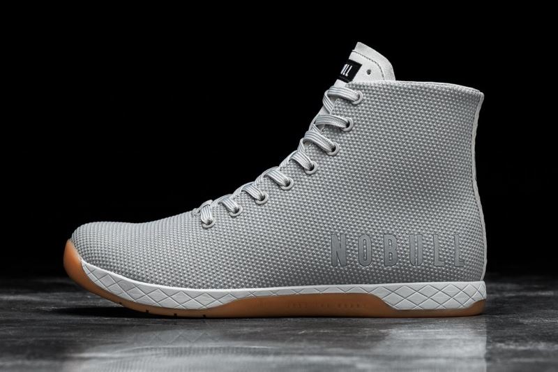 Trampki Nobull High-Top Arctic Męskie Szare | 702643-KAR