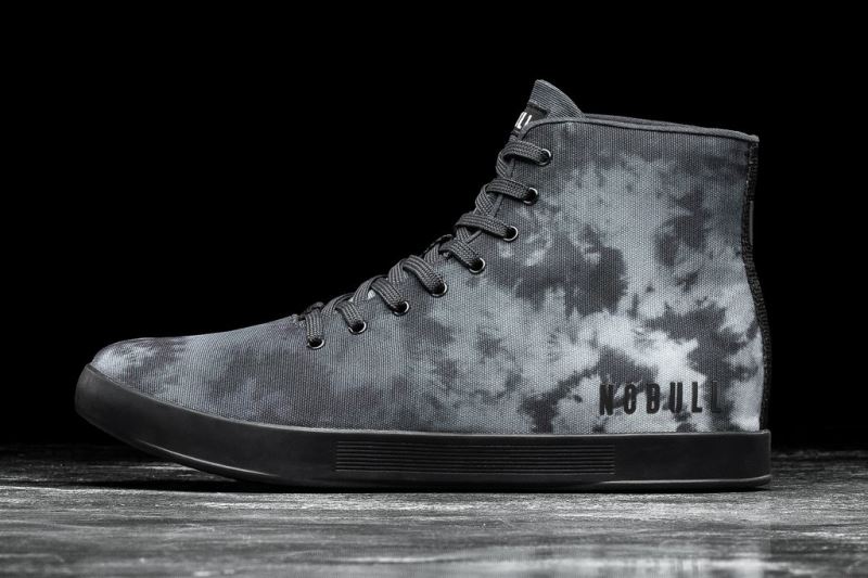 Trampki Nobull High-Top Cloud Tie-Dye Płócienne Męskie Camouflage | 256931-SMK