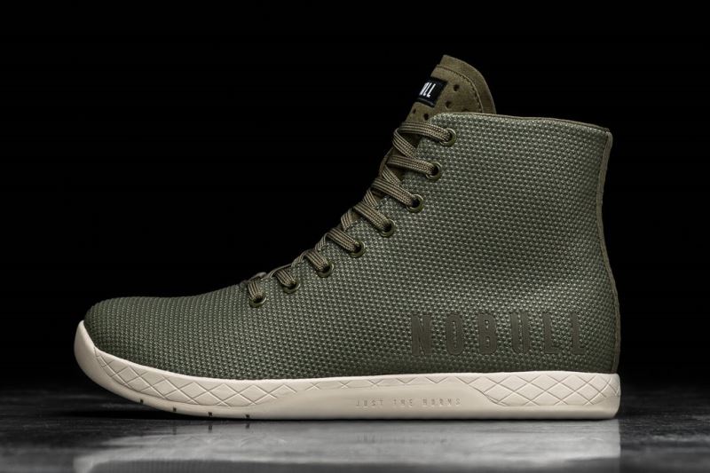 Trampki Nobull High-Top Męskie Białe | 529863-TDK