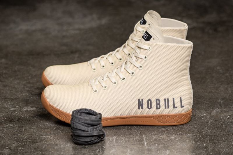 Trampki Nobull High-Top Męskie Białe | 920347-FSB