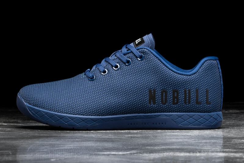 Trampki Nobull Low-Top Męskie Niebieskie | 958047-DPX